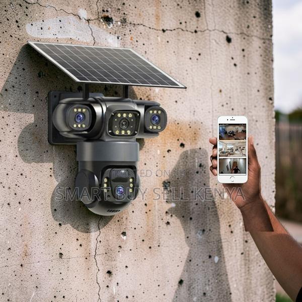 Two-Way Audio 20mp Ultra Hd 4g PTZ Triple Lens Solar Camera