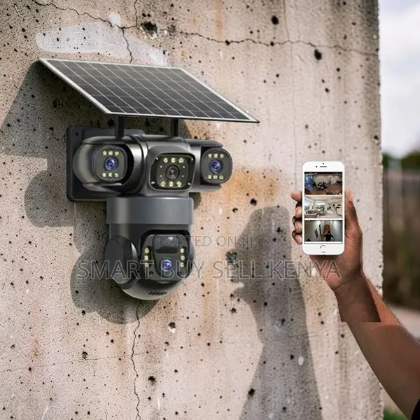 Two-Way Audio 20mp Ultra Hd 4g PTZ Triple Lens Solar Camera
