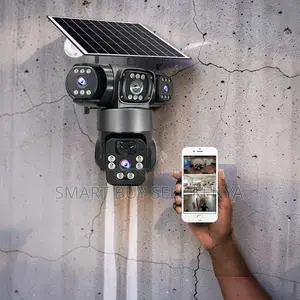 360-Degree Rotation 20mp Ultra Hd 4g PTZ Triple Lens Solar Camera