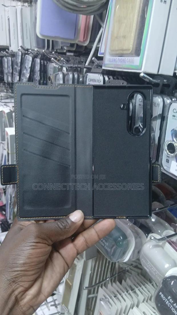 Samsung Z Fold 7 Leather Flip Case - thumbnail 2