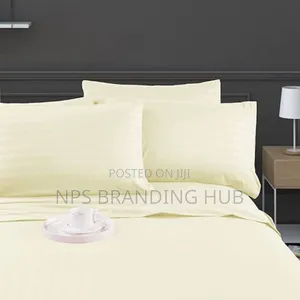 Striped Cotton Bedsheets Set Fit Sizes: 4*6/5*6/6*6 Sk