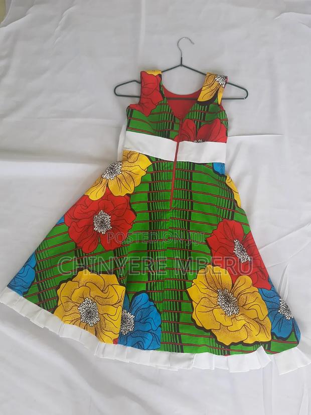 Ankara Flared Girls Dress - thumbnail 2