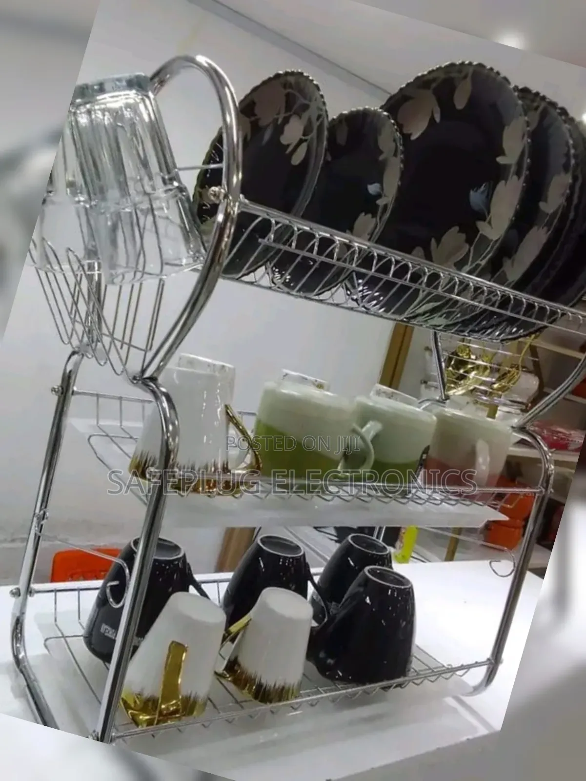 Nunix Stainless 3 Tier Dishrack