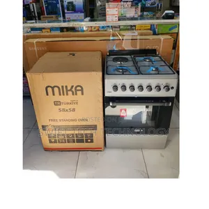 Mika Standing Cooker 58*58cm 3gas+1 Electric