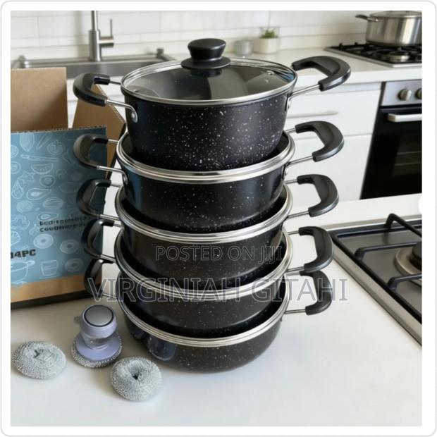 14 Pieces Non Stick Cookware Box Has 4 Pieces
