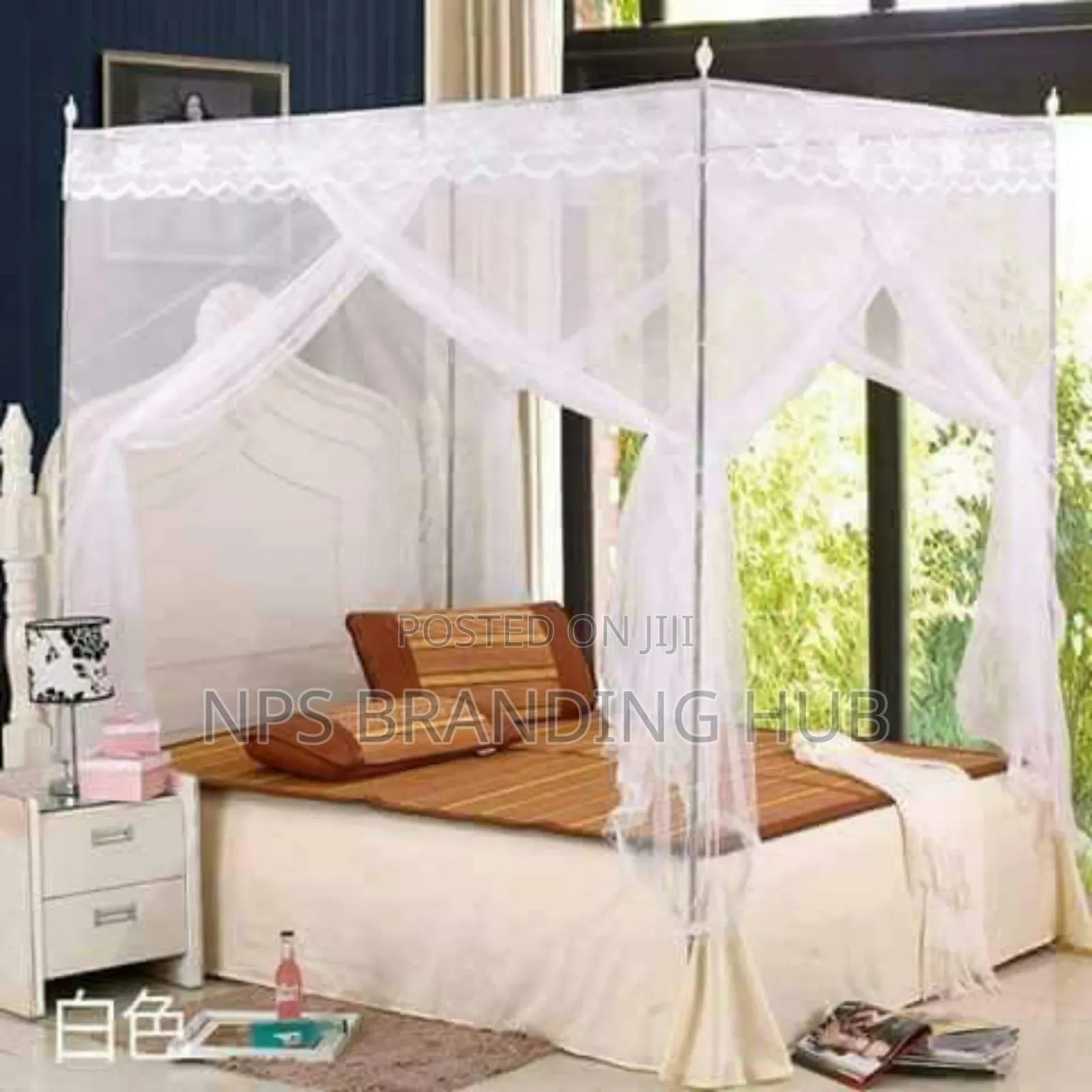 4stand/Straight Mosquito Nets Sizes 4*6,5*6 and 6*6 Sk