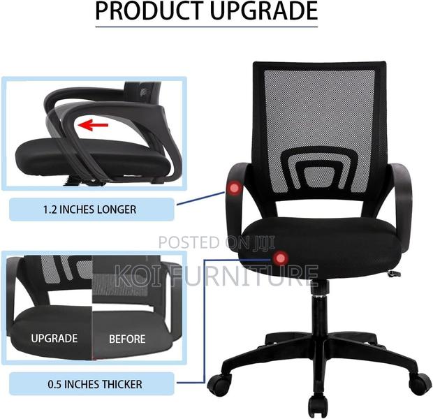 Office Chair; Ergonomic Design Clerical Office Mesh Seat - thumbnail 3