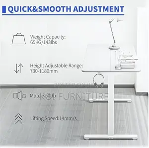 1.4 Meter Smooth and Quick Height Adjustable Office Desk
