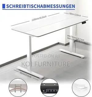1.4 Meter Smooth and Quick Height Adjustable Office Desk