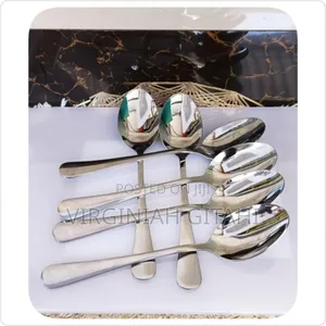 *Heavy Gauge Stainless Steel Table Spoons 6pcs
