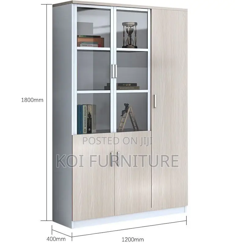 Office Cabinet; Three Doors Wooden Company Executive Office Cabinet