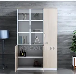 Office Cabinet; Three Doors Wooden Company Executive Office Cabinet