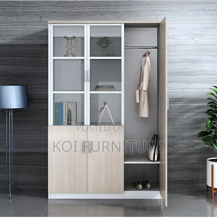 Office Cabinet; Three Doors Wooden Company Executive Office Cabinet