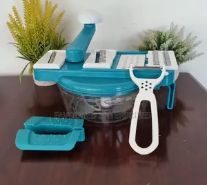 2in1 Manual Food Processor Chopper Grater With Peeler