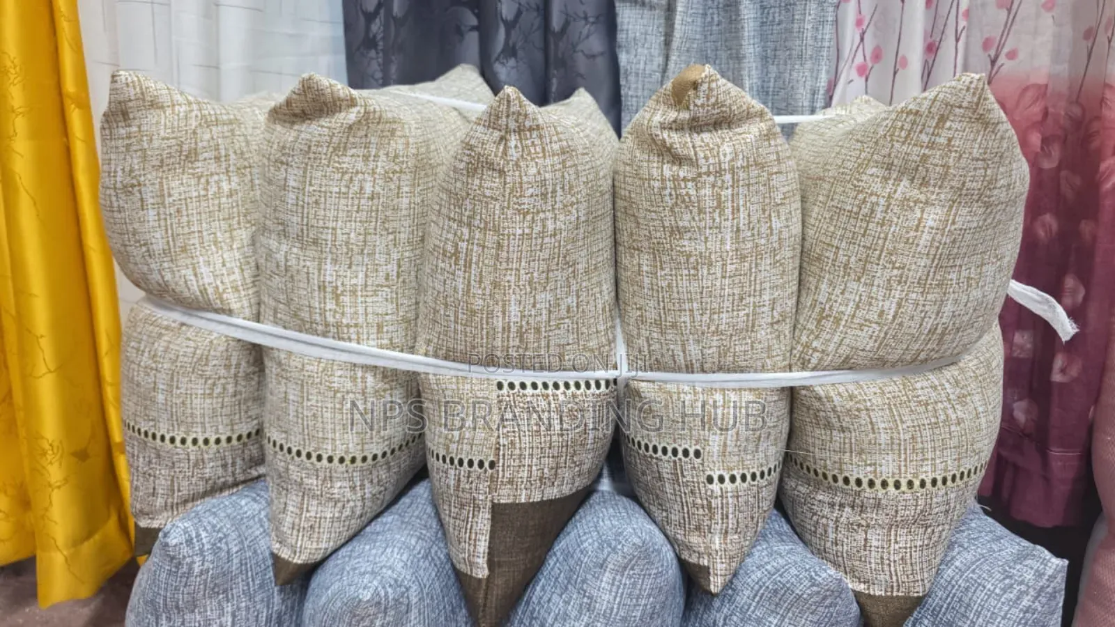 Fiber Throw Pillows Set of 5pcs Sk