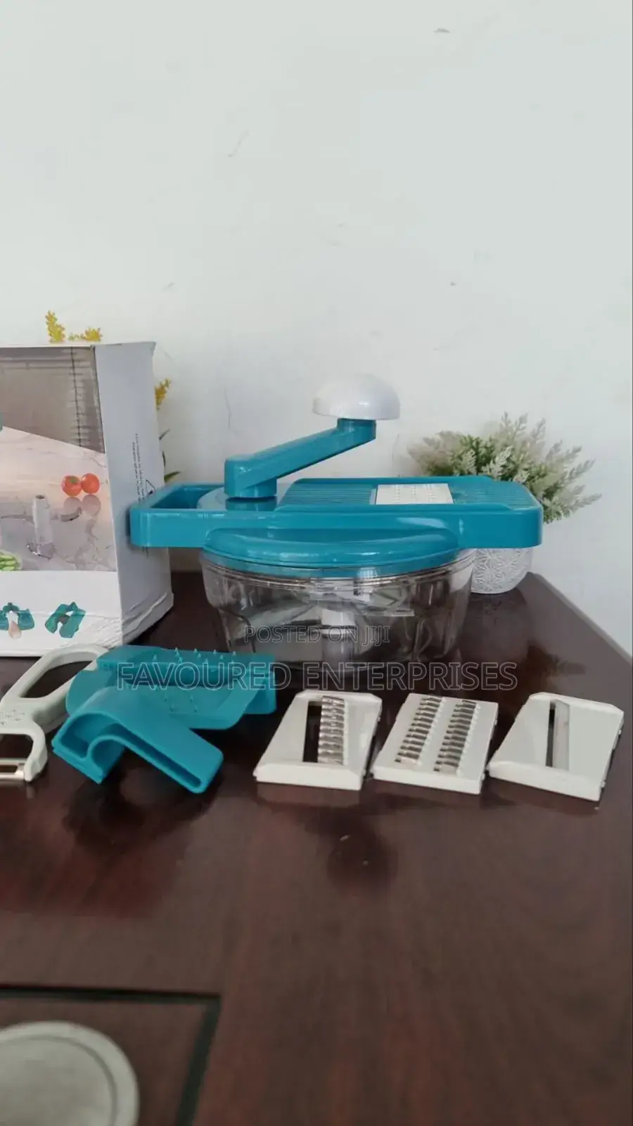 2in1 Manual Food Processor Chopper Grater With Peeler