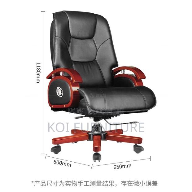 Office Chairs; Executive Ceo High Backrest Office Leather Chair - thumbnail 2