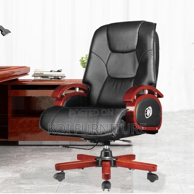 Office Chairs; Executive Ceo High Backrest Office Leather Chair - thumbnail 5