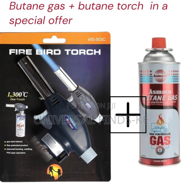 Multi Purpose Butane Flame Torch + Butane Gas
