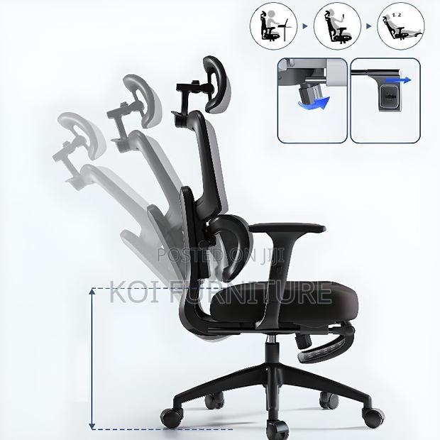 Office Chair; High Back Sturd Executive Orthopedic Office Seat - thumbnail 4