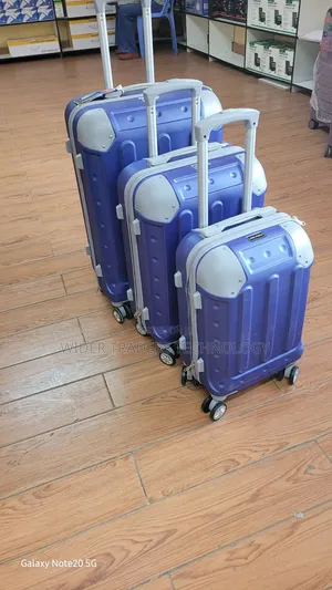 Jazz Power 3-in-1 Luxurious Fiber Suitcase Set Blue