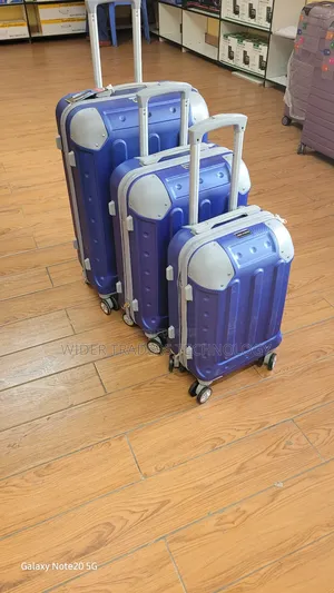 Jazz Power 3-in-1 Luxurious Fiber Suitcase Set Blue