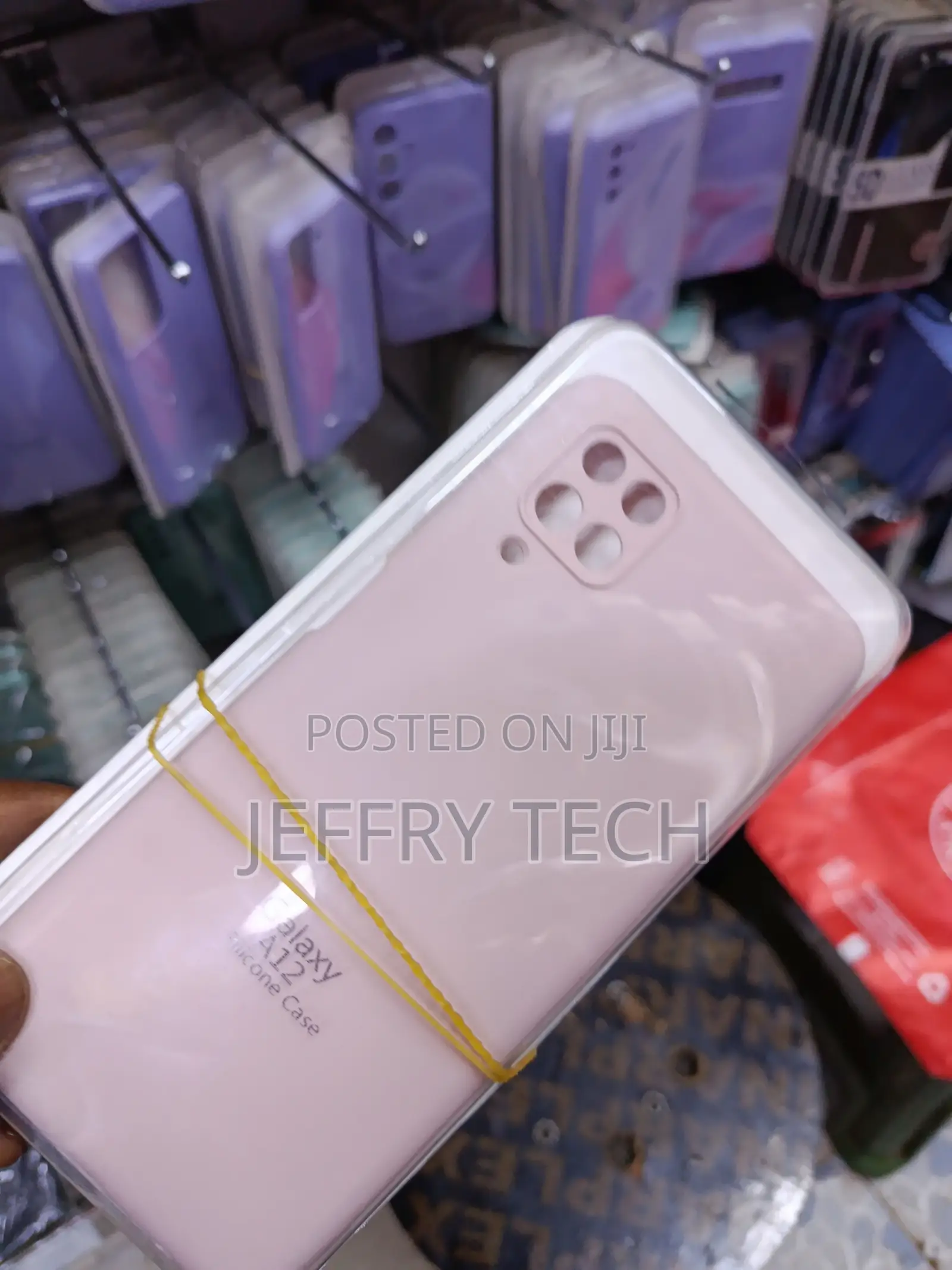 Yrako Liquid Silicone Case With Cloth Lining for Samsung Galaxy A12