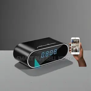 Discreet Bedroom Monitoring Device Wifi Table Clock Hidden Spy Camera