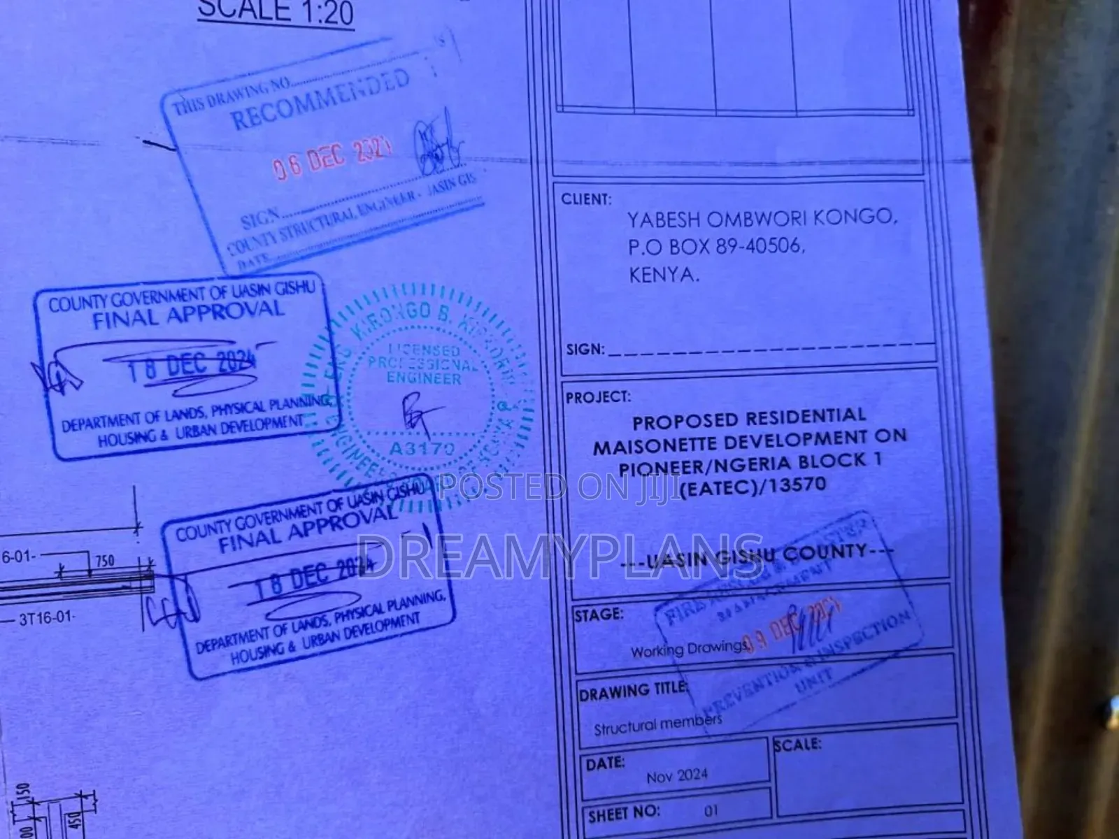 Licence Stamp Approval Services (Kenya Construction Sector)
