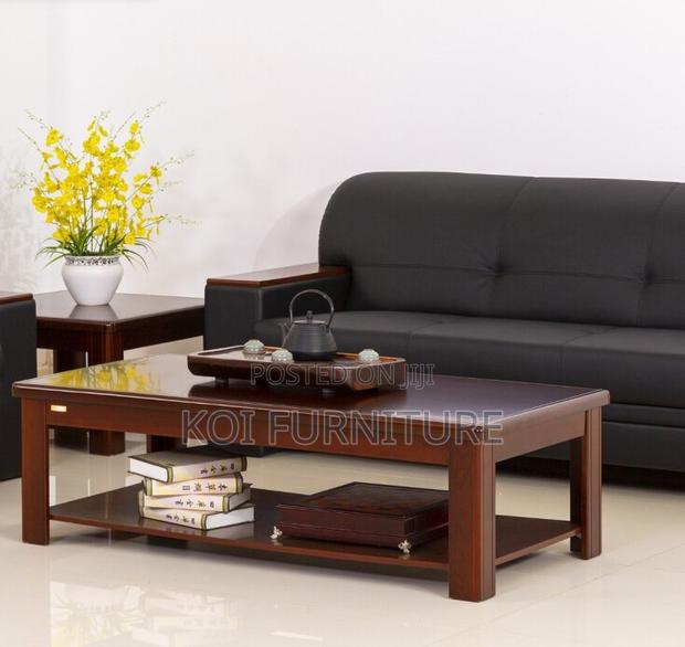 Coffee Table; Blend Style Mahogany Coffee Table - thumbnail 3