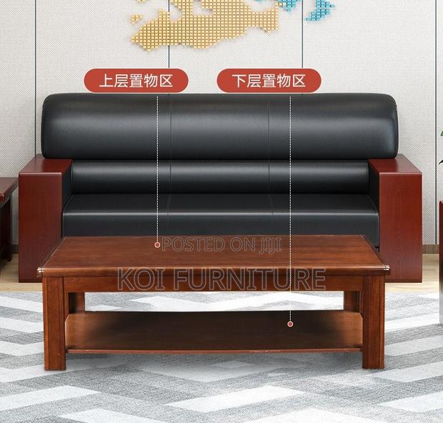 Coffee Table; Blend Style Mahogany Coffee Table - thumbnail 6