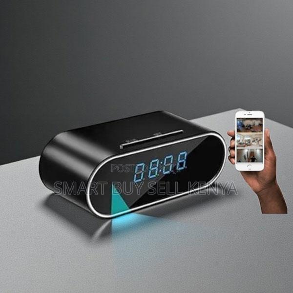 Night Vision Monitoring System Wifi Table Clock Hidden Spy Camera