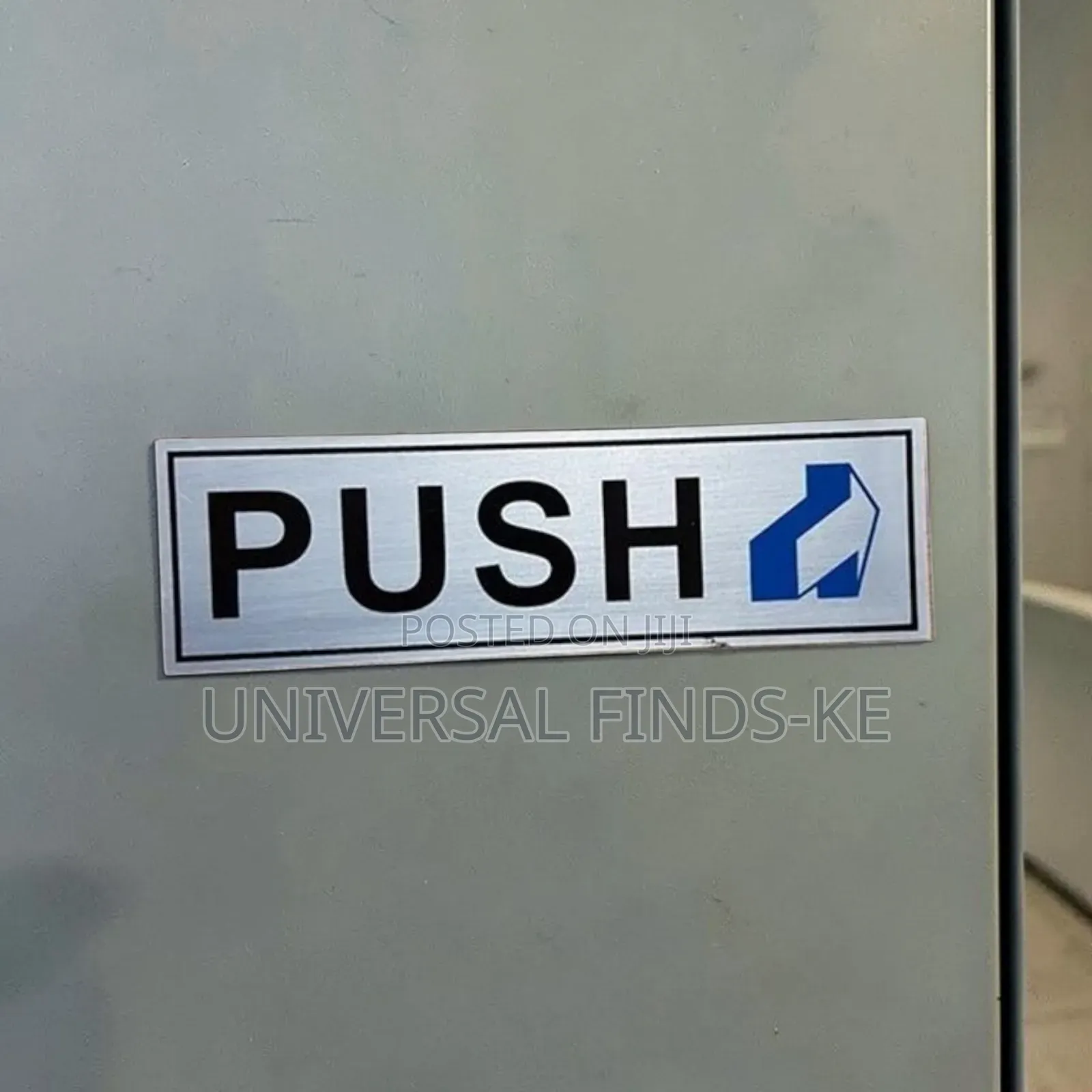 Push Door Self Adhesive Stickers