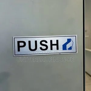 Push Door Self Adhesive Stickers
