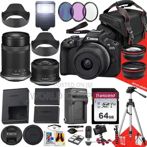 Canon Eos R50 Rf-S 18-45mm + 55-210mm (Dual) Kit Lens