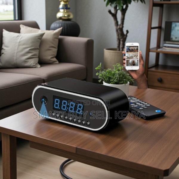Motion Activated Recording Device Wifi Table Clock Hidden Spy Camera