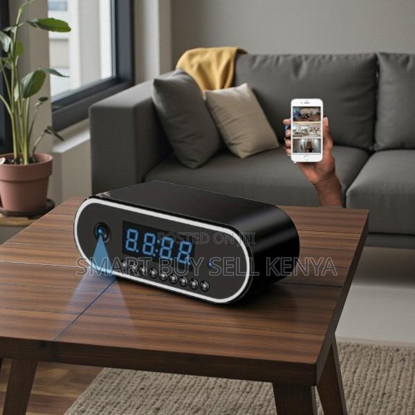 Multi Functional Security Clock Wifi Table Clock Hidden Spy Camera