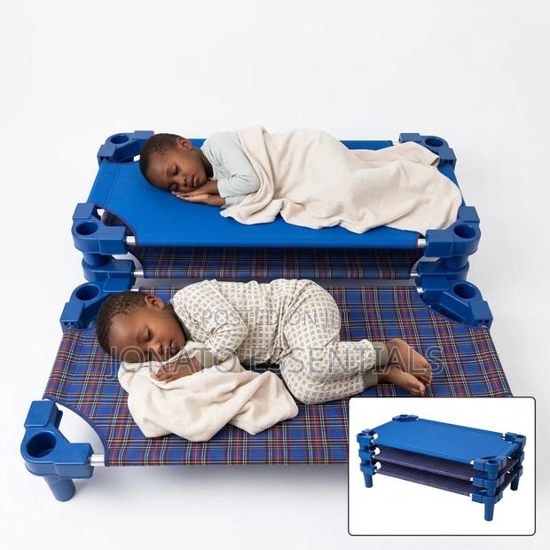 Stackable Kids Daycare Nap Cots Baby Sleep School Beds - main view