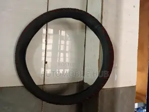 Embossed Leather Steering Wheel Cover – Luxury Design Anti-Slip Grip