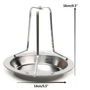 Stainless Steel Rotisserie Chicken Roaster Grill Stand - Pm