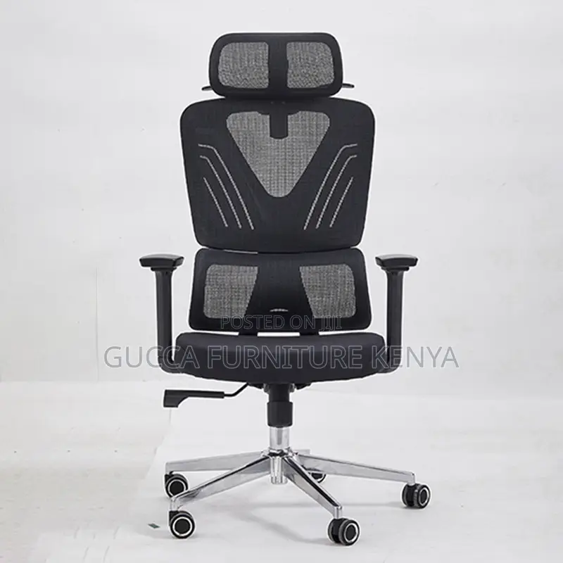 High-Back Mesh Orthopedic Office Chair With Lumber