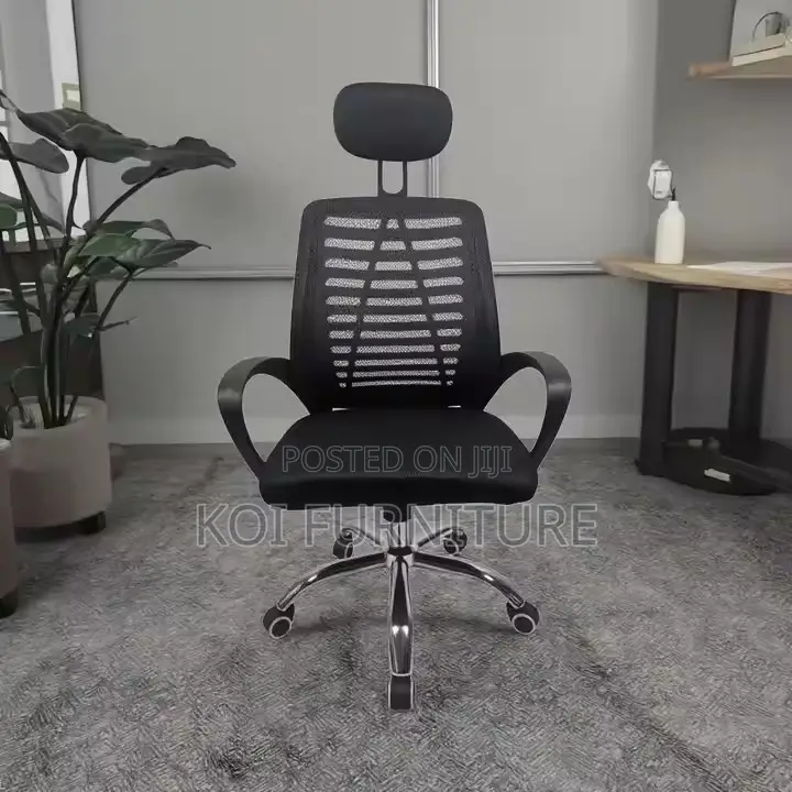 Office Chair; Adjustable Home Office Mesh Black Chair