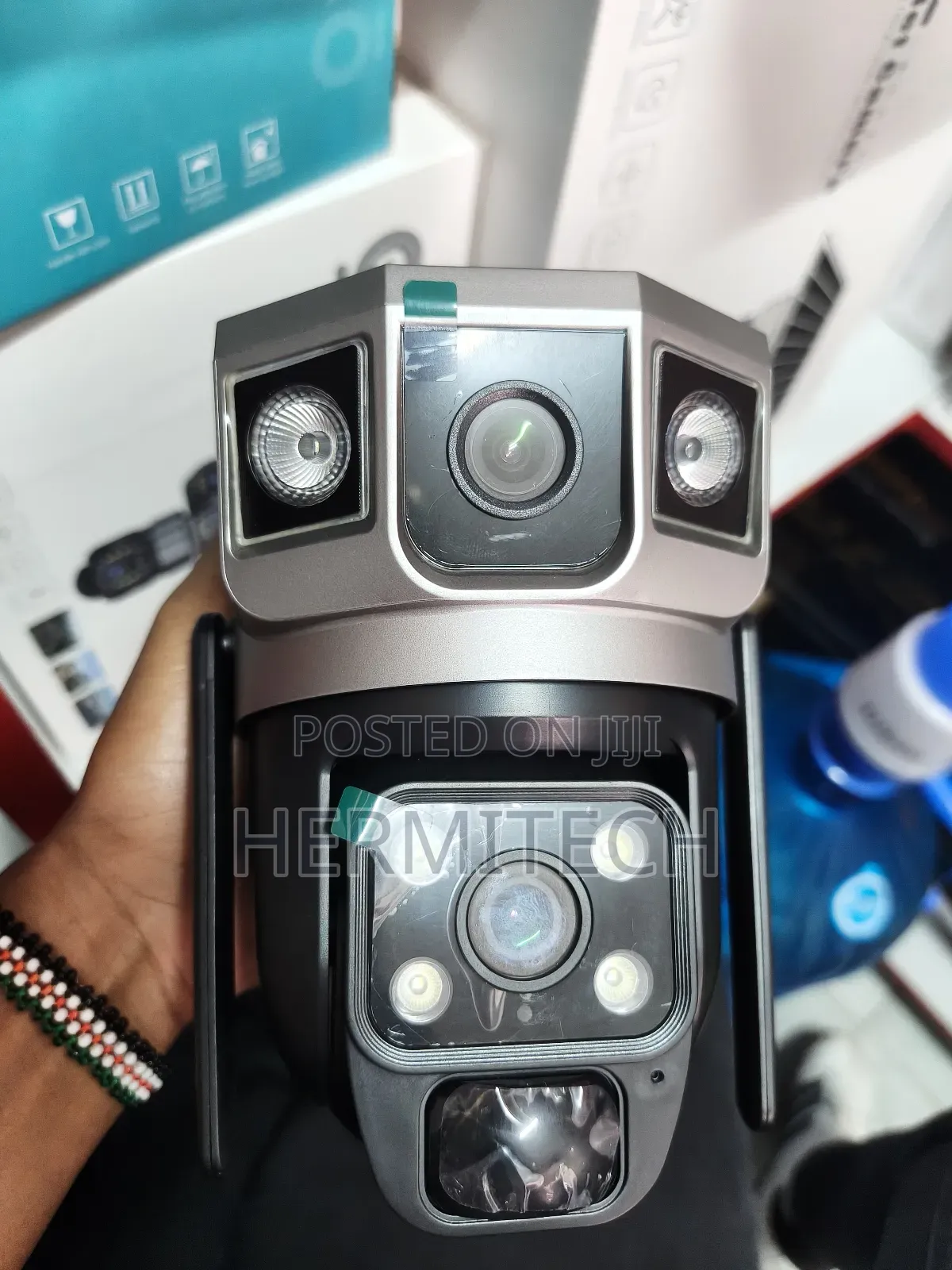 Dual Lens Face Recognition Solar Powered PTZ 4g Sim