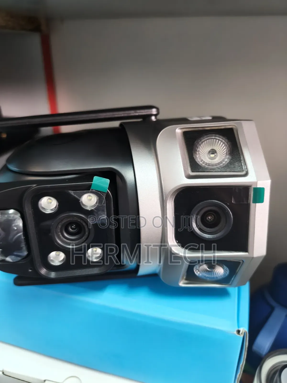 Dual Lens Face Recognition Solar Powered PTZ 4g Sim