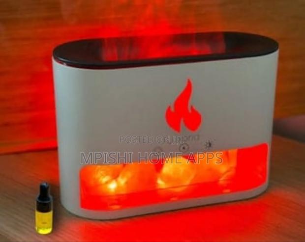 10w Salt Stone Fireplace Aroma Diffuser Humidifier - thumbnail 2