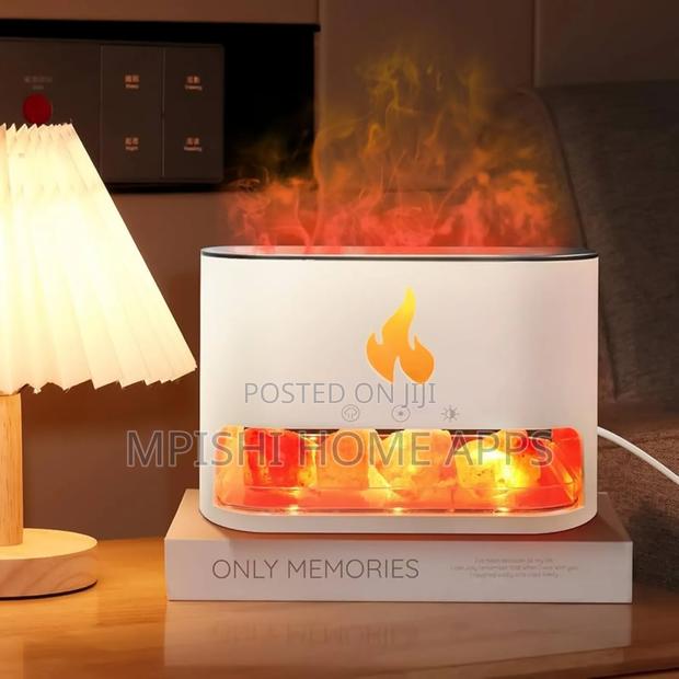 10w Salt Stone Fireplace Aroma Diffuser Humidifier - thumbnail 3