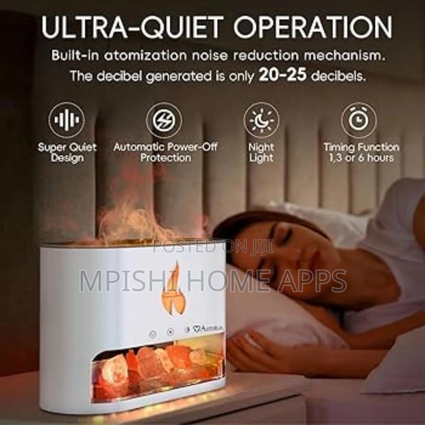 10w Salt Stone Fireplace Aroma Diffuser Humidifier - thumbnail 6