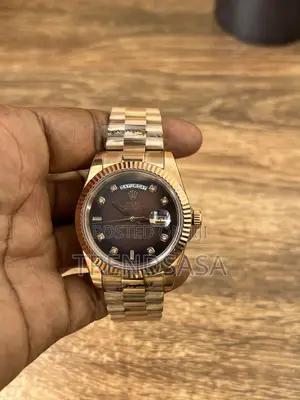 Rolex Presidential Rose Gold Watch With Diamond Markers