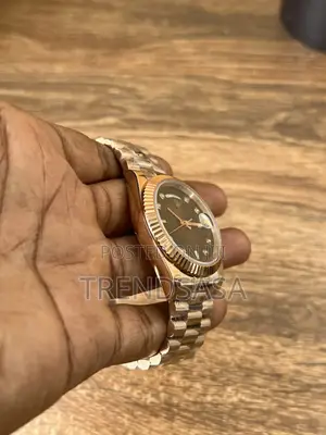 Rolex Presidential Rose Gold Watch With Diamond Markers