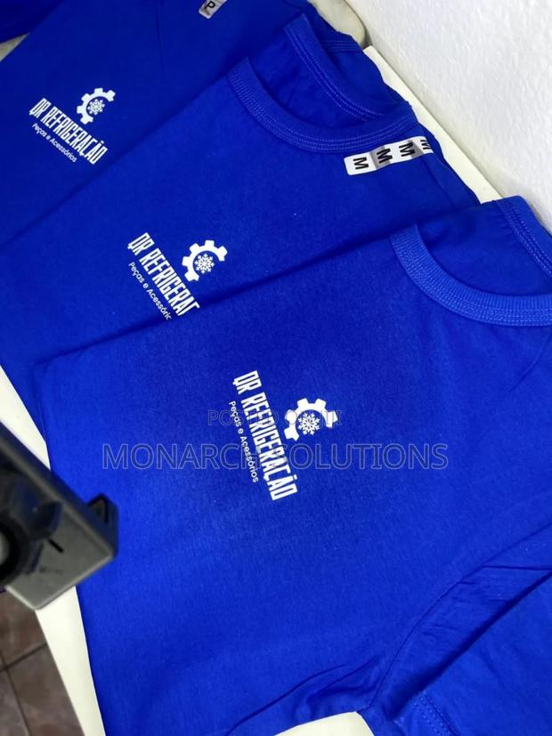 Royal Blue/ Red Tshirts With Brand